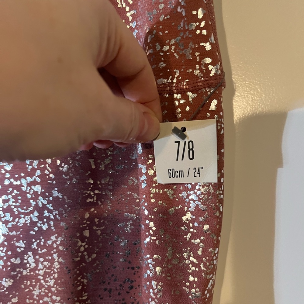 NWT Sweaty Betty Disco Metallic Leggings with 7/8 Length Size XL - Picture 6 of 12